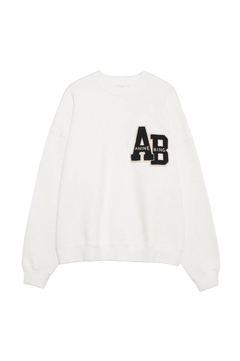 Miles Oversized Sweatshirt Letterman - Off White