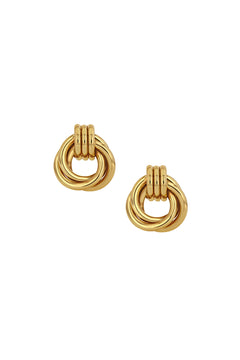 Triple Knot Earrings - Gold