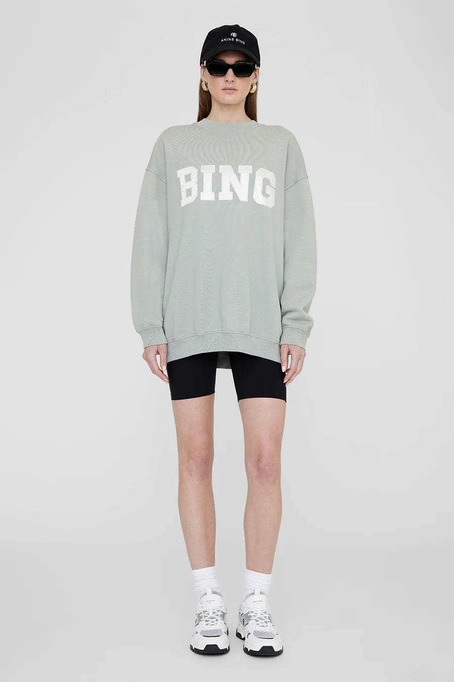 Tyler Sweatshirt Satin Bing - Sage Green