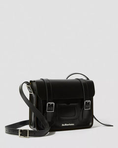 11 Inch Kiev Smooth Leather Satchel - Black
