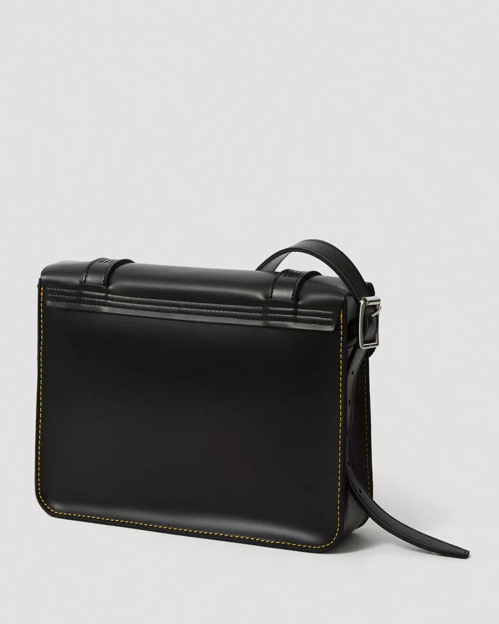11 Inch Kiev Smooth Leather Satchel - Black