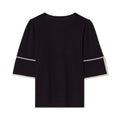 Malia Top - Marine/Ecru