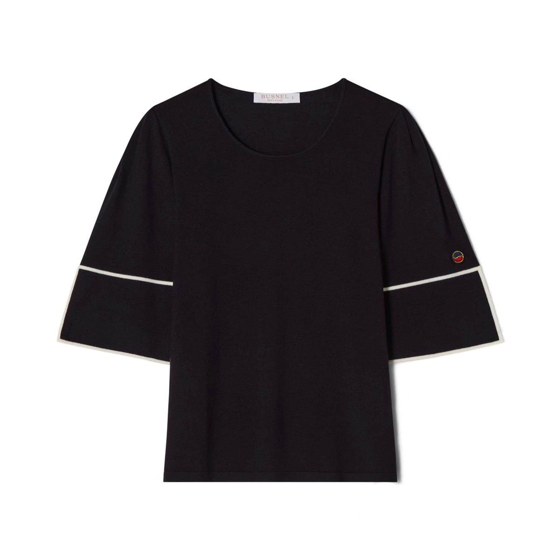 Malia Top - Marine/Ecru