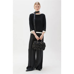 Helen Top - Black/Ecru