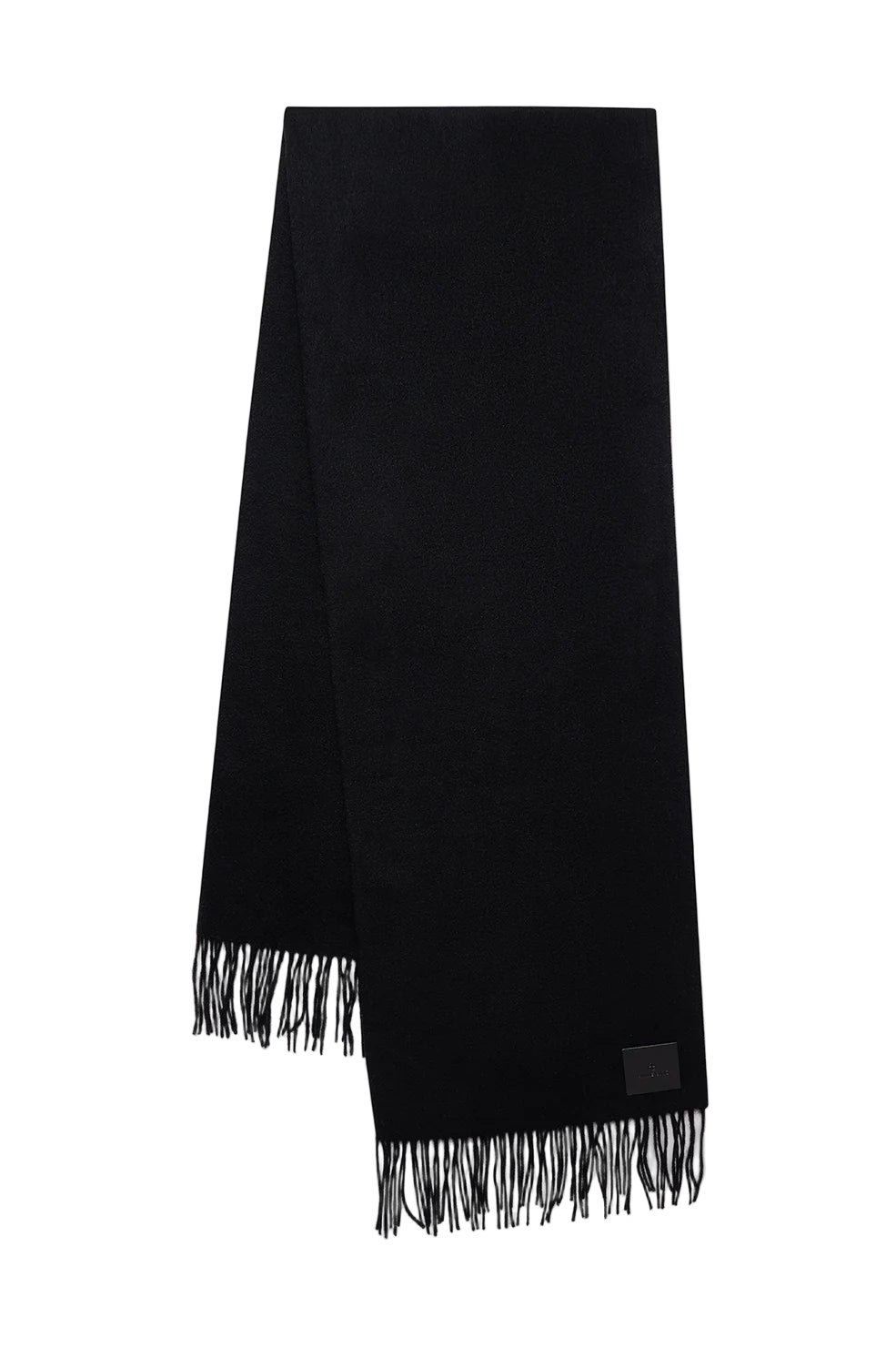 Augustina Scarf - Black Wool