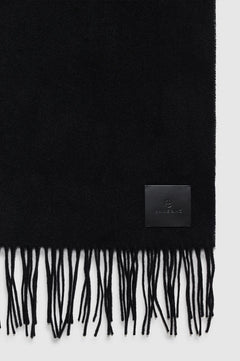 Augustina Scarf - Black Wool