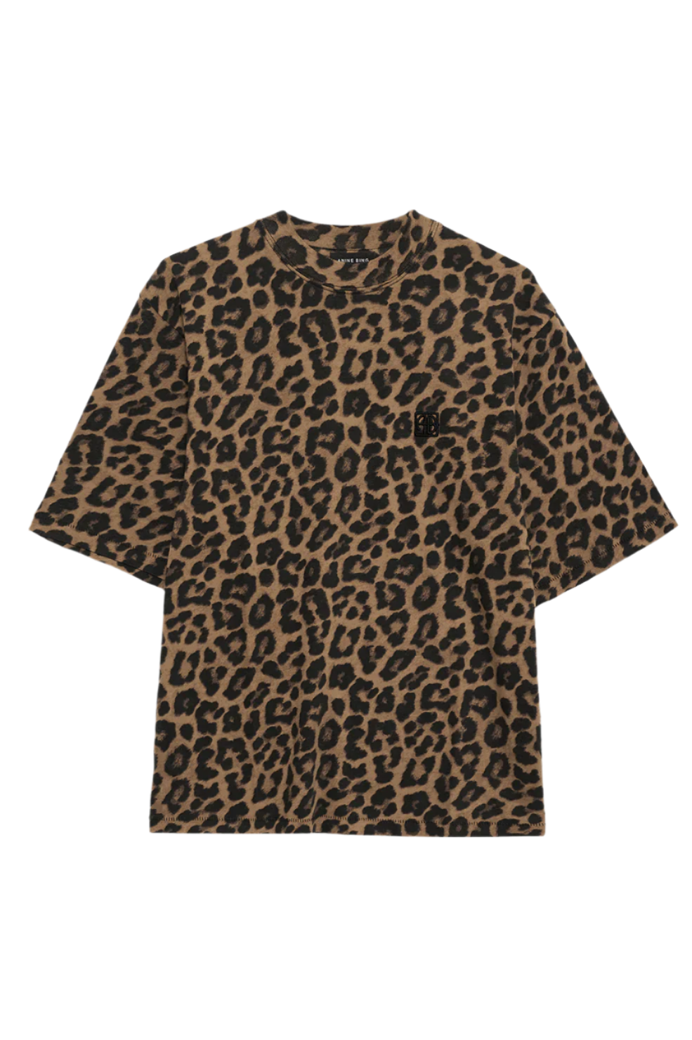 Avi Tee - Black And Brown Leopard