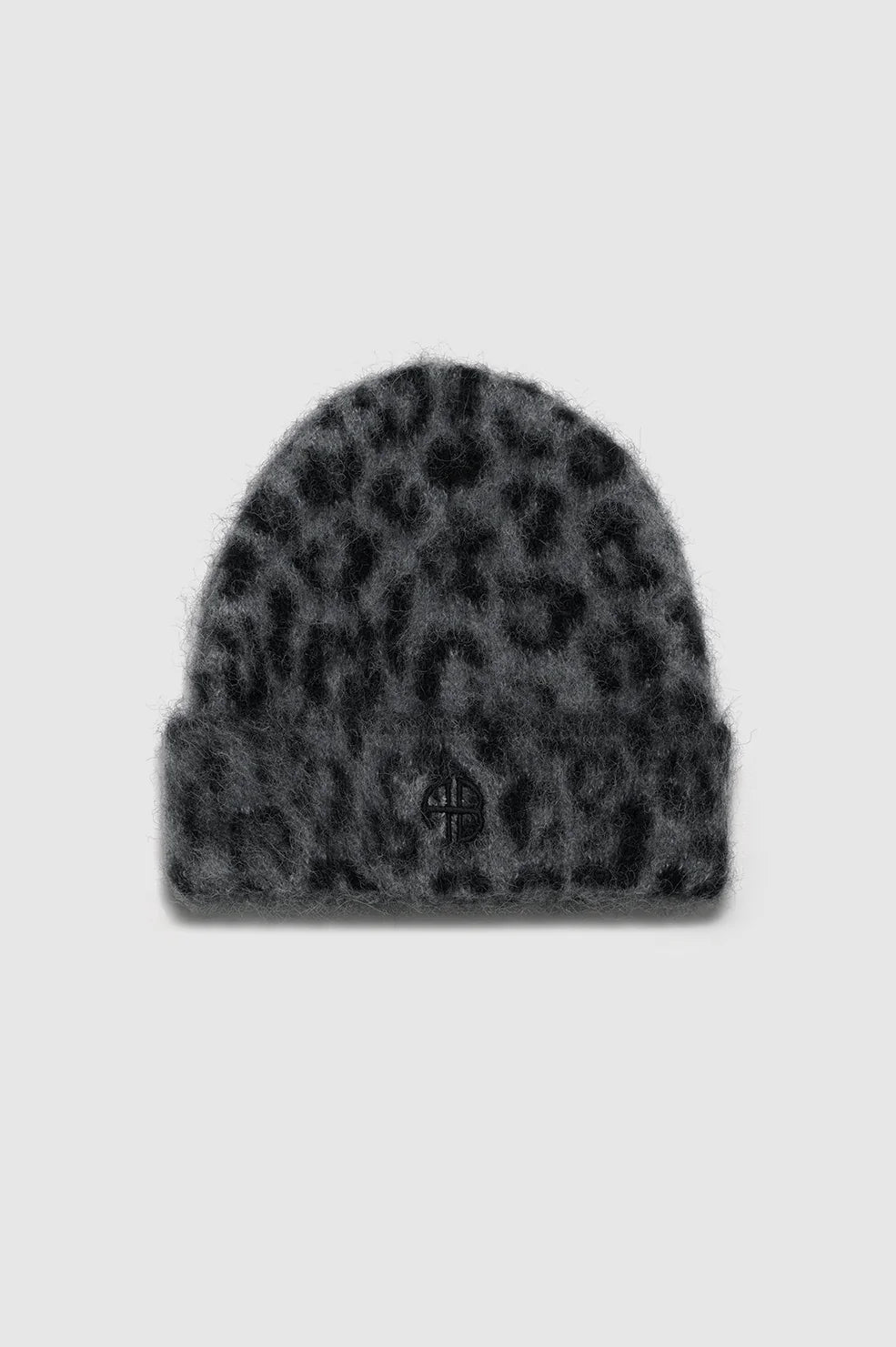 Elia Beanie - Grey Leopard