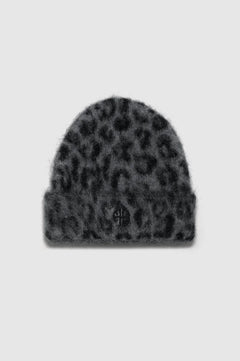 Elia Beanie - Grey Leopard
