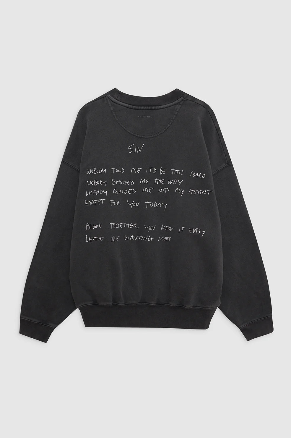 Jaci Sweatshirt Lyrics - Washed Black