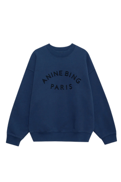 Jaci Sweatshirt Paris - Washed Navy