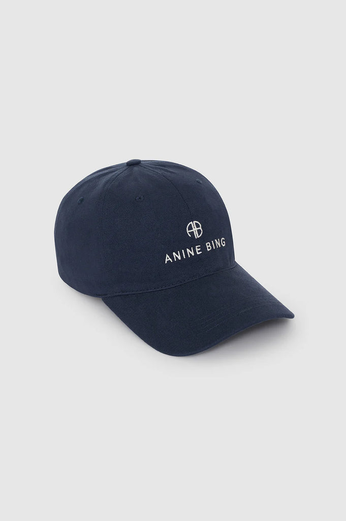 Anine Bing - Tilbehør - Jeremy Baseball Cap - Washed Navy - Villoid