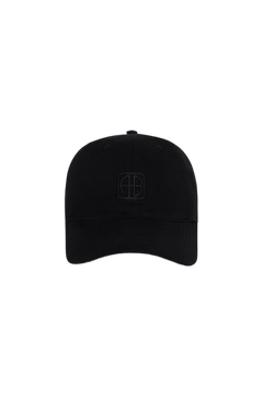 Jeremy Baseball Cap Framed Monogram - Black
