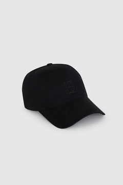 Jeremy Baseball Cap Framed Monogram - Black