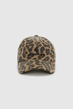 Jeremy Baseball Cap - Black And Brown Leopard