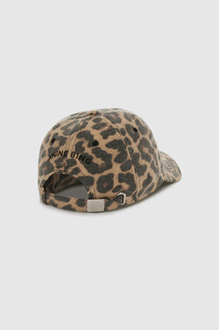 Jeremy Baseball Cap - Black And Brown Leopard