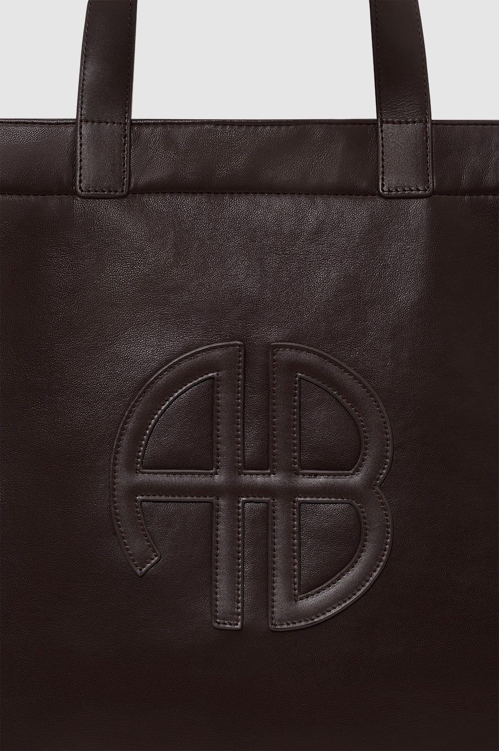 Large Rio Tote - Dark Brown Recycled Leather