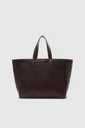 Large Rio Tote - Dark Brown Recycled Leather