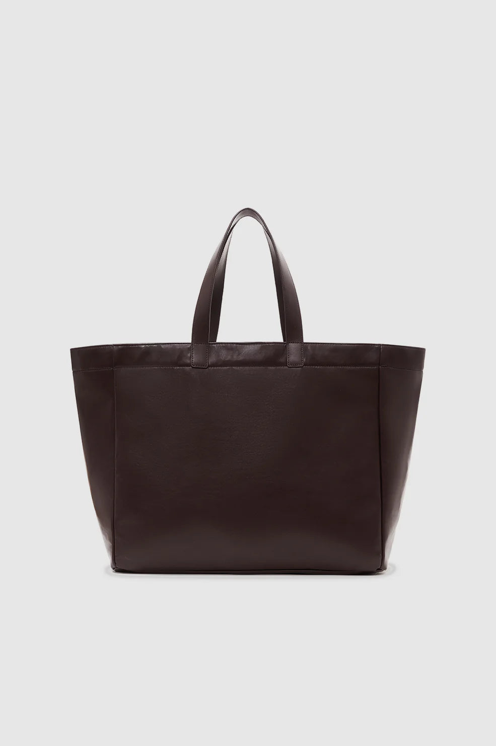 Large Rio Tote - Dark Brown Recycled Leather