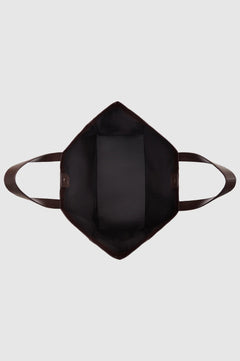 Large Rio Tote - Dark Brown Recycled Leather