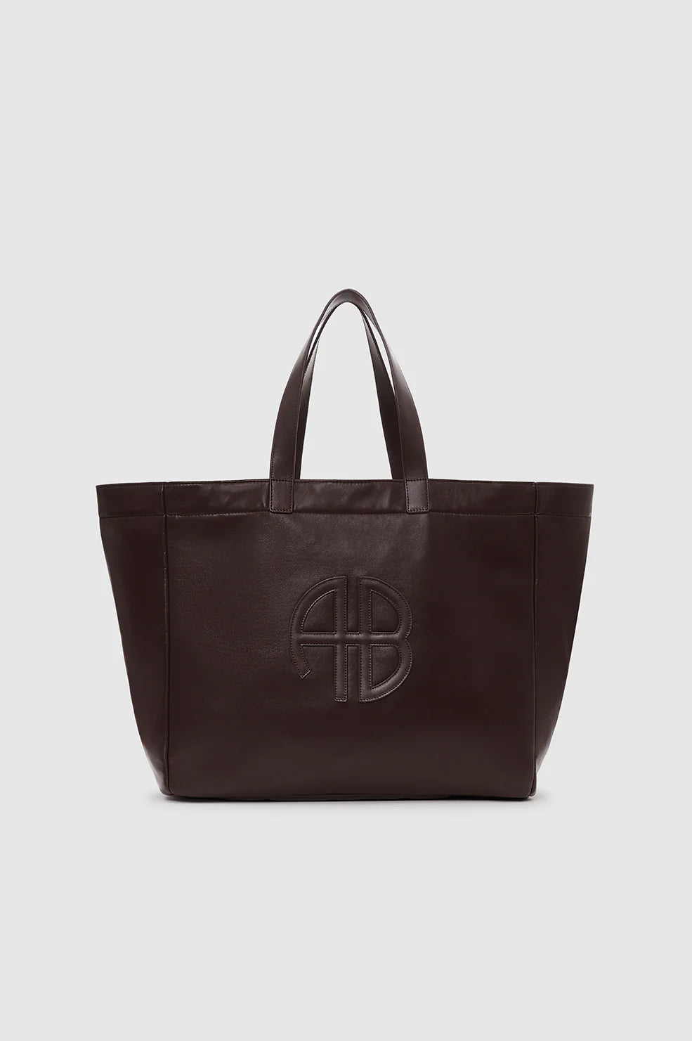 Large Rio Tote - Dark Brown Recycled Leather
