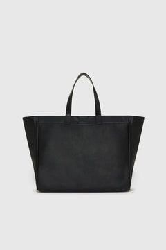 Large Rio Tote - Black Recycled Leather