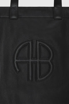 Large Rio Tote - Black Recycled Leather