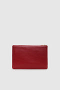 Lili Pouch - Red Pebbled