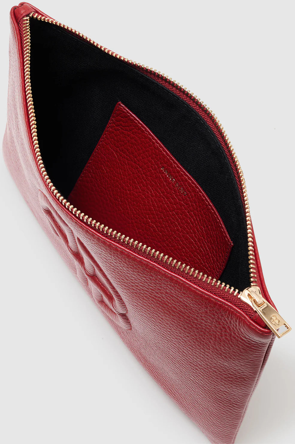Lili Pouch - Red Pebbled
