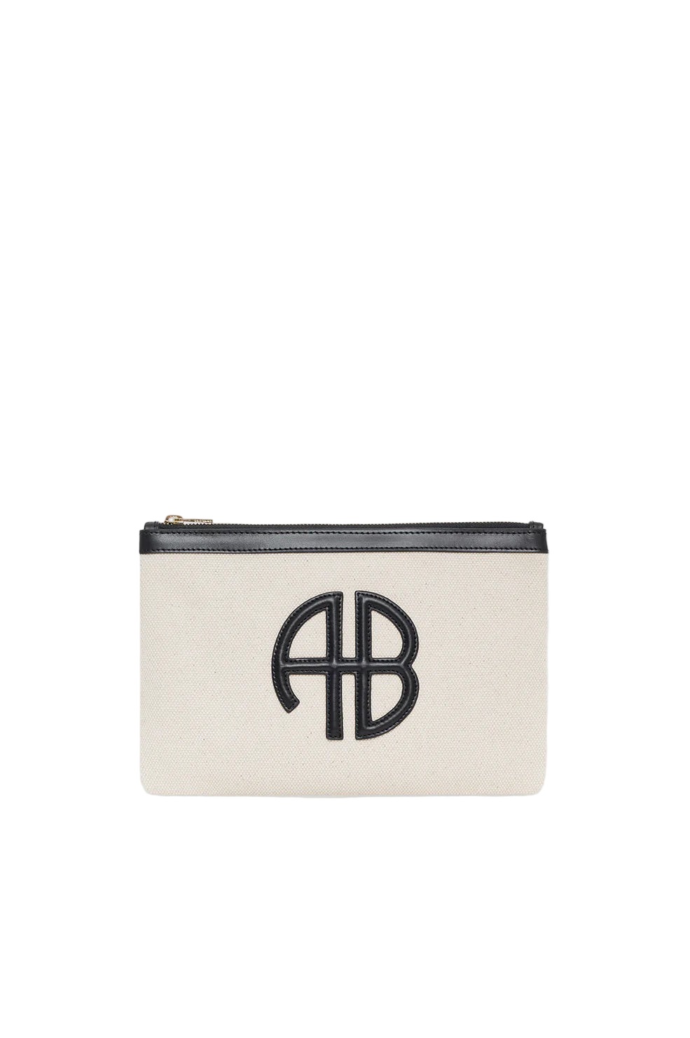 Lili Pouch - Natural Canvas With Black