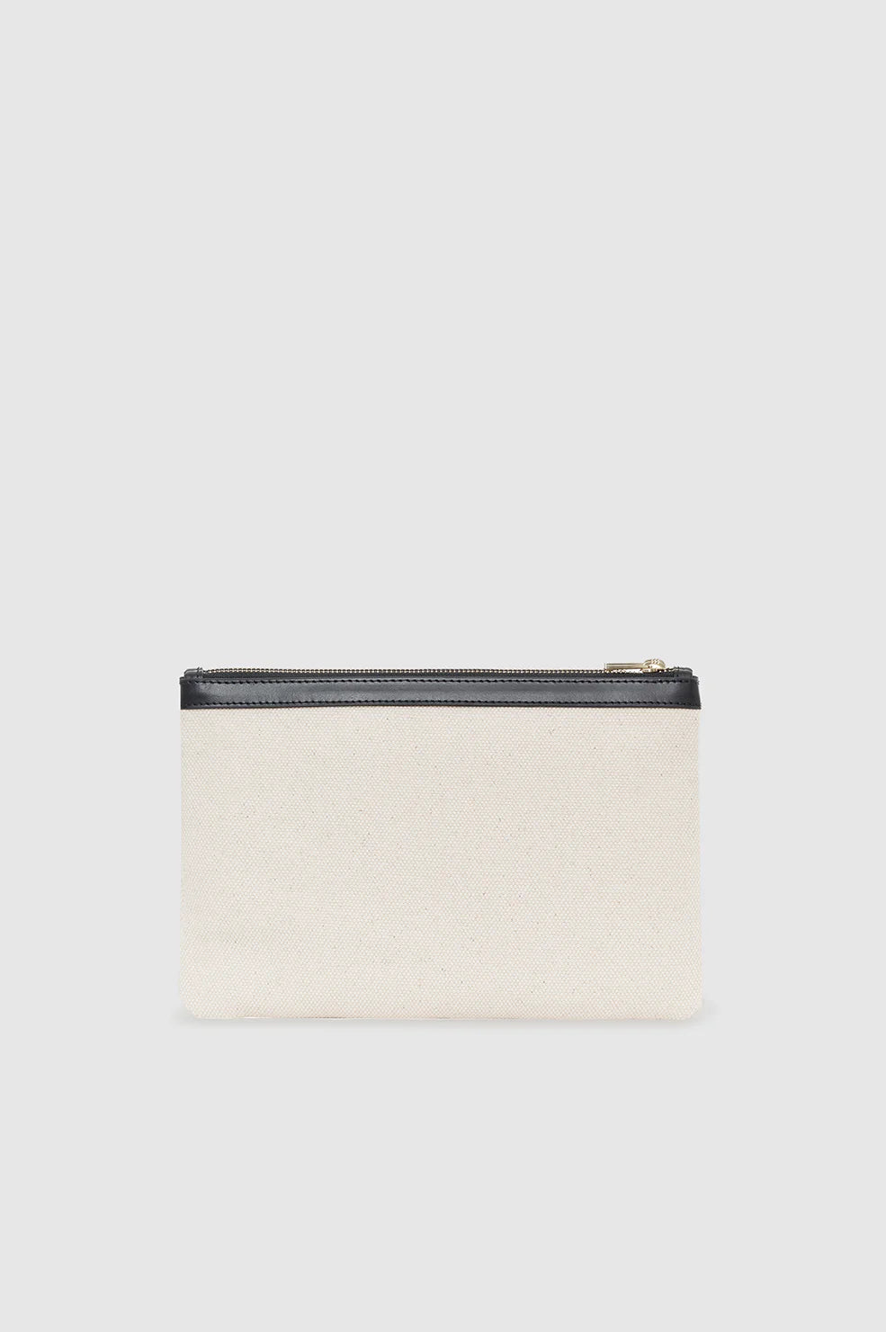 Lili Pouch - Natural Canvas With Black