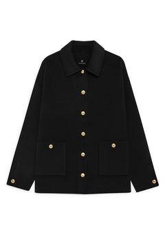 Luca Jacket - Black Cashmere Blend