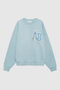 Miles Oversized Sweatshirt Letterman - Pastel Blue