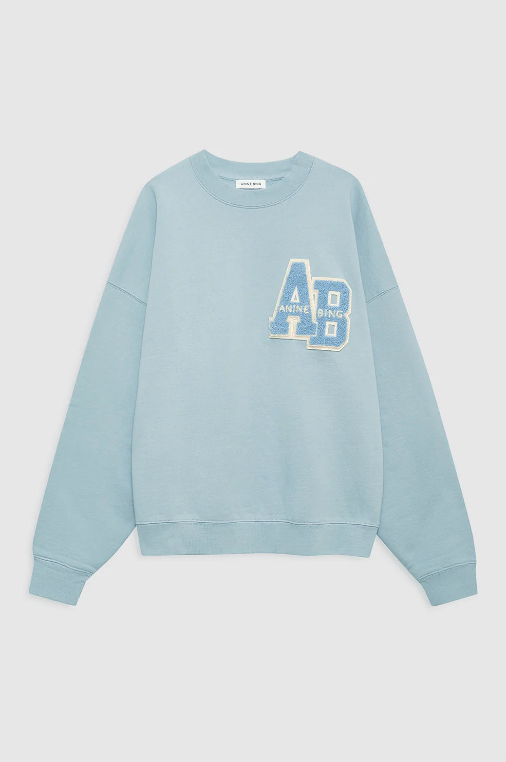 Miles Oversized Sweatshirt Letterman - Pastel Blue