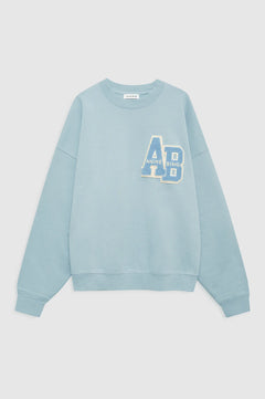 Miles Oversized Sweatshirt Letterman - Pastel Blue