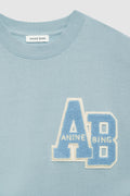 Miles Oversized Sweatshirt Letterman - Pastel Blue