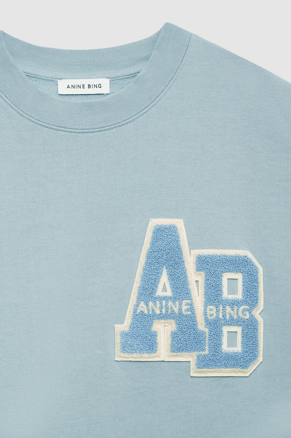 Miles Oversized Sweatshirt Letterman - Pastel Blue