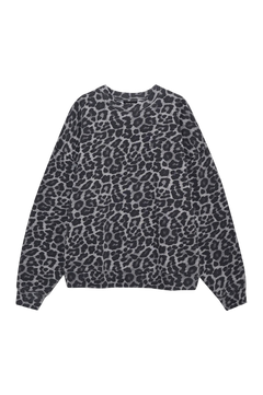 Miles Sweatshirt - Grey Leopard