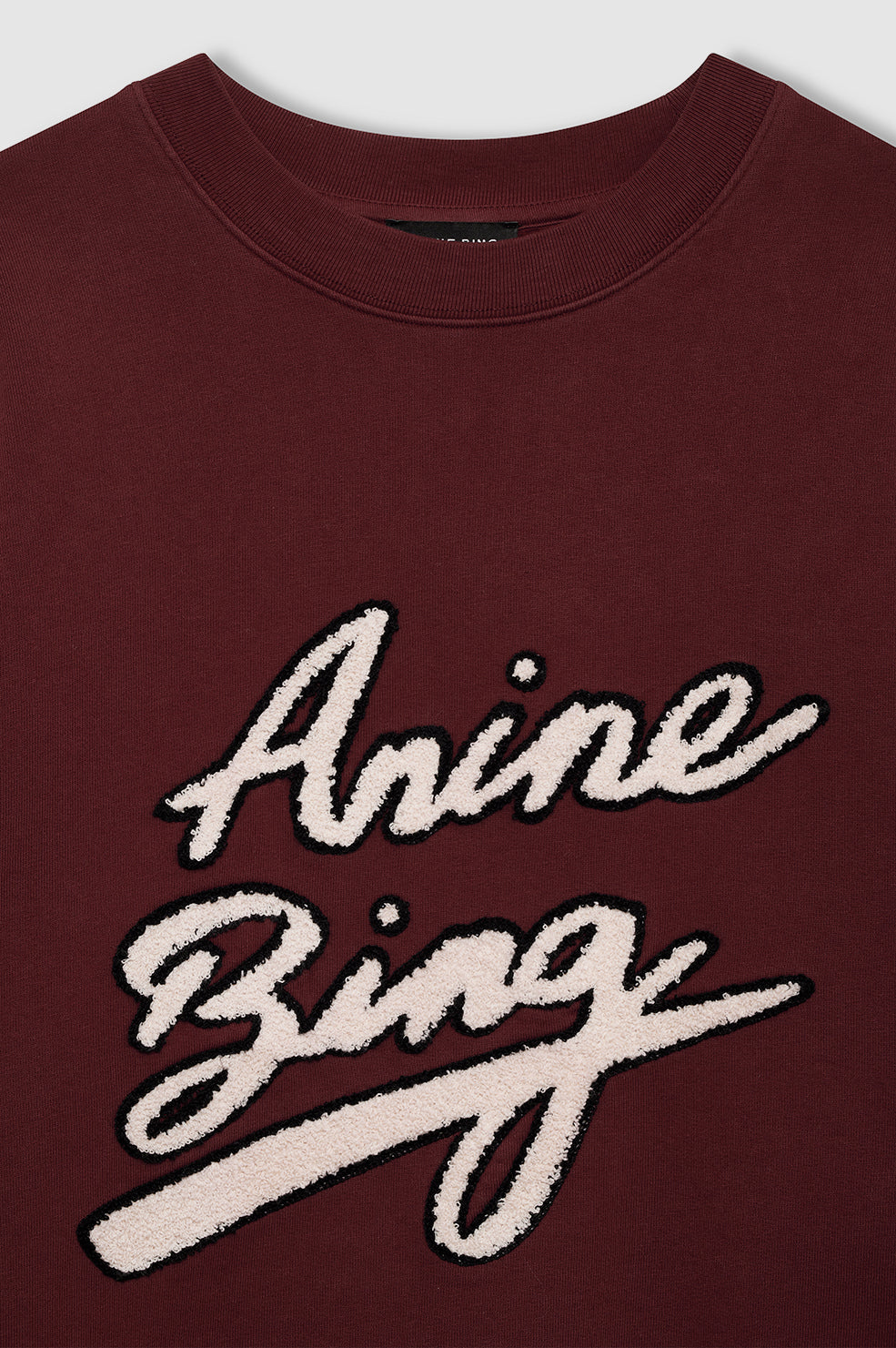 Miles Sweatshirt Chenille Signature - Cabernet