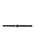 Small Signature Link Belt - Black Pebbled