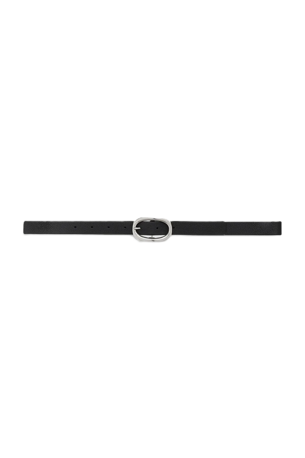 Small Signature Link Belt - Black Pebbled
