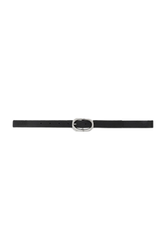 Small Signature Link Belt - Black Pebbled
