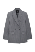 Tiphaine Blazer - Light Grey Pinstripe