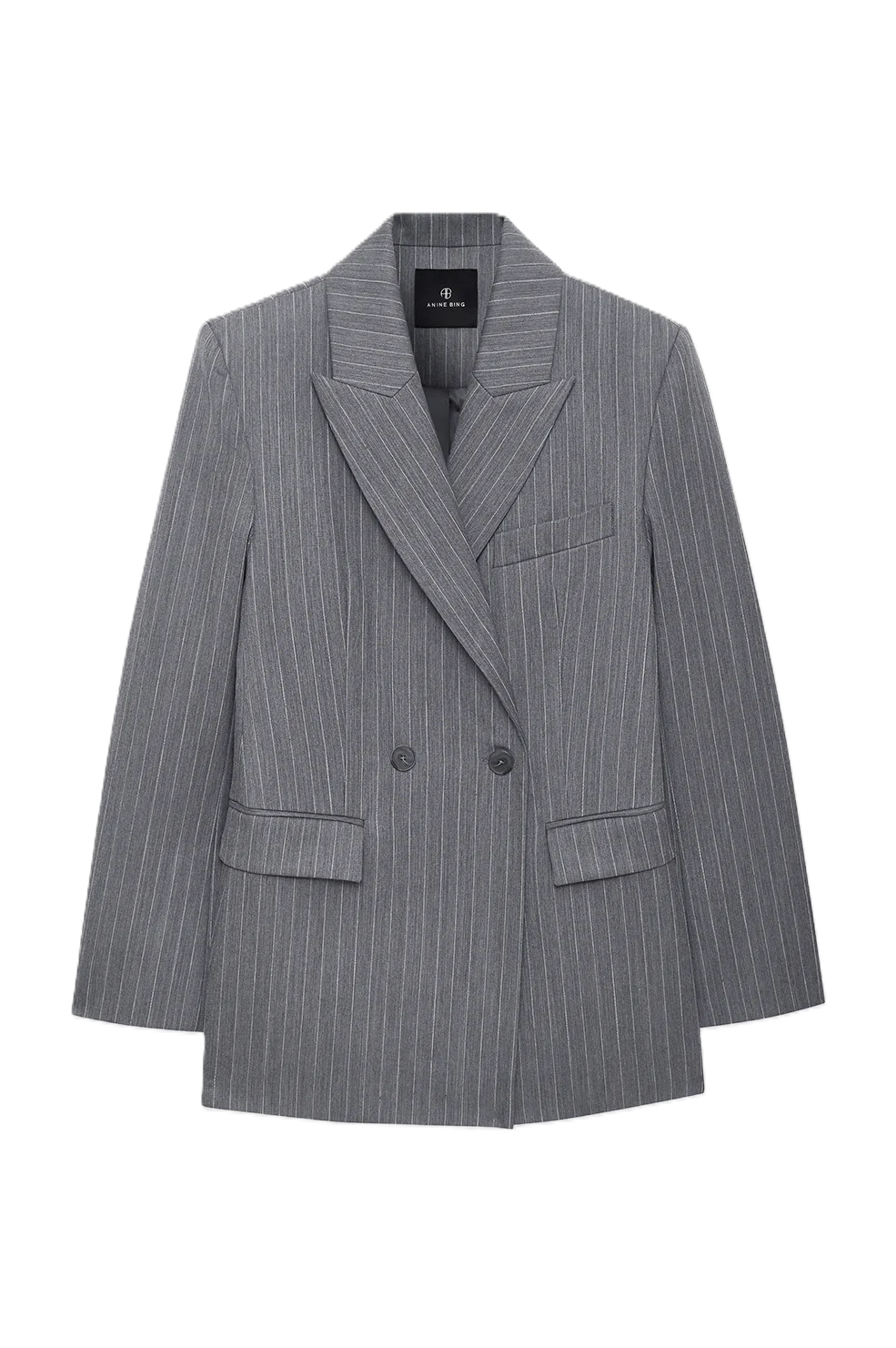 Tiphaine Blazer - Light Grey Pinstripe