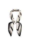 York Scarf - Ivory And Black Monogram