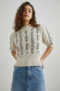 Addy - Oatmeal Navy Cables