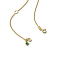 White Pendant Necklace - Gold
