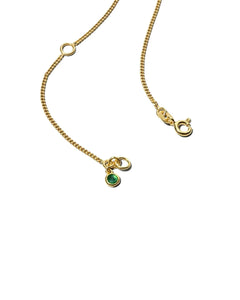 White Pendant Necklace - Gold