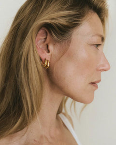 Ellipse Earrings - Gold