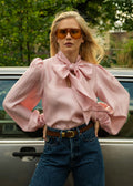Jofrid Bow Blouse - Pink